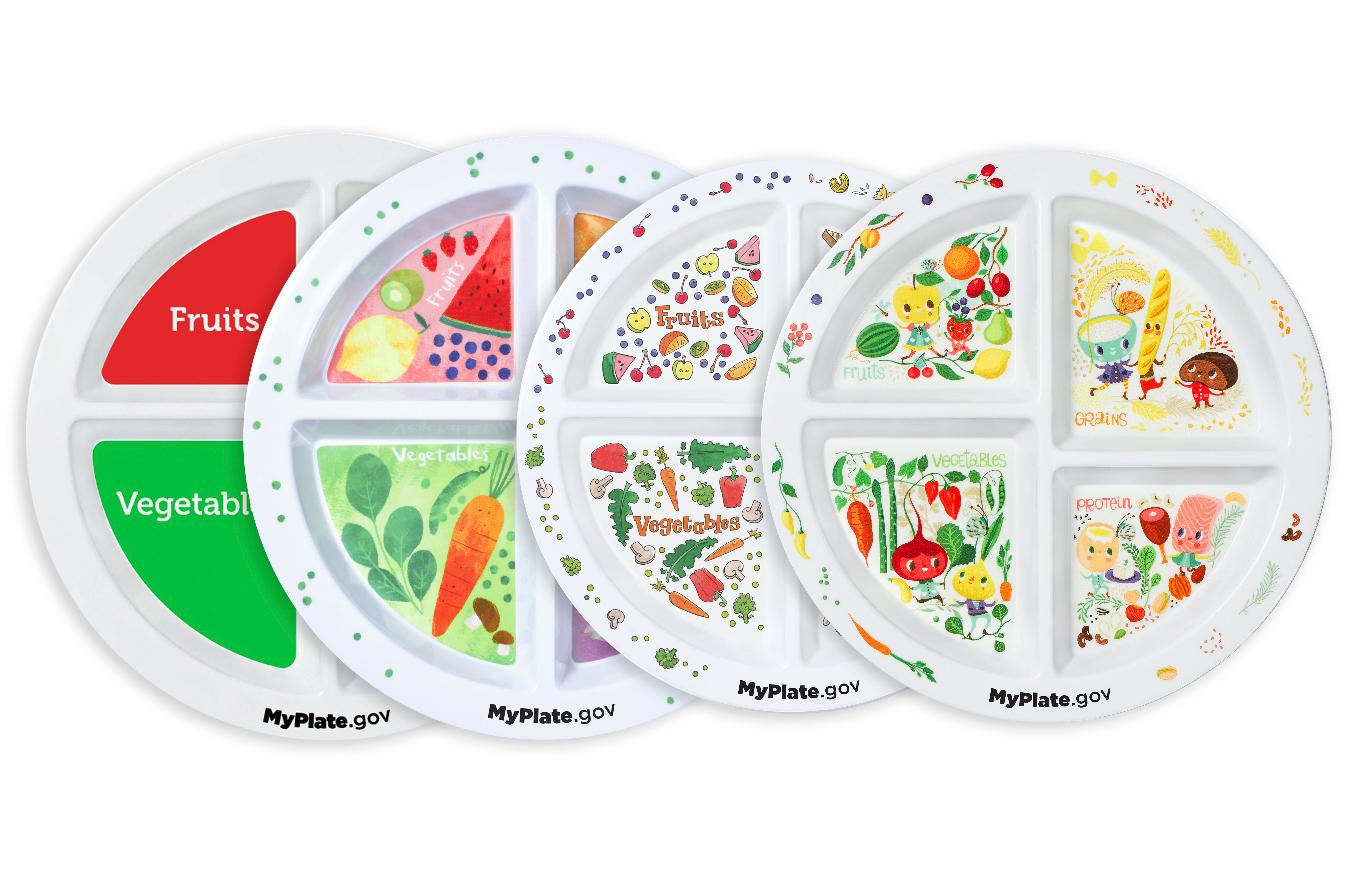 portion control plates and bowls
